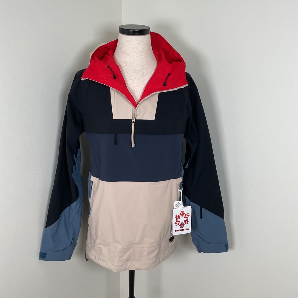 Obermeyer Mens Steilbis Anorak Jacket Waterproof Breathable Skiing MRSP $499 SML